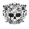 Flowered skull