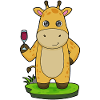 Giraffe Rotwein