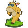 Giraffe Jogger Jogging Sport
