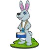 Lapin Musicien Musique de tambour
