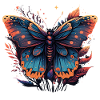Papillon violet