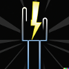 Hand mit Blitz Elektriker