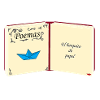 Livre ouvert avec papier