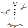 Snowman in a simple design
