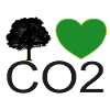 I Love CO2 Heart Graphic