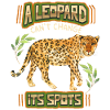 Leopards, funny leopard saying, illustration