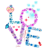 VALENTIN LOVE pink blue