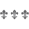 Fleur De Lys / dark grey