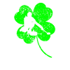 Curling St. Patrick's Day Kleeblatt