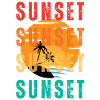 Sunset Palm Gradient