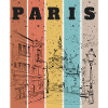 Paris Stripes Skyline Sketch