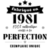 fabriqué en 1981