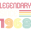 Birthday Legendary Since 1968