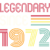 Birthday Legendary Since 1972