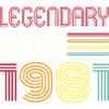 Birthday Legendary Since 1981