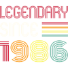 Birthday Legendary Since 1986