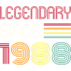 Birthday Legendary Since 1988