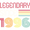 Birthday Legendary Since 1996