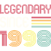 Birthday Legendary Since 1998
