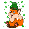 Mignon trèfle renard Saint-Patrick