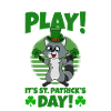 Waschbär Kleeblätter Saint Patrick's Day
