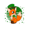 Mignon trèfle renard Saint-Patrick