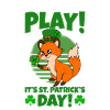 Mignon trèfle renard Saint-Patrick