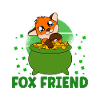 Mignon trèfle renard Saint-Patrick