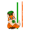 Mignon trèfle renard Saint-Patrick