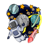 Astronaute dans l’espace