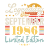 Bildunterschrift September 1986 Jubiläumsgeschenk 1986