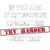 Try Harder Next Time