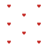 red hearts