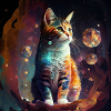 Psychedelic cat