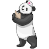 Cœur d’infirmière panda
