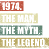 1974 Jahrgang Mann Mythos Legende