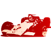 Red race car