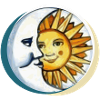 The sun and the moon