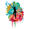 Figure skating PopArt