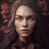 Face in autumn