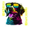 Funky Dog mit Sonnenbrille
