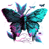 Butterfly Neon Symphony