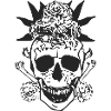 Flowery skull