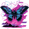 Butterfly Neon Transformation