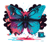 Neon Butterfly