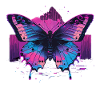 Vaporwave Aesthetic Butterfly