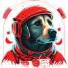 Hundeastronaut Hunde im Weltall