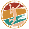 Badminton player Retro Badminton