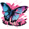 Lovely Vaporwave Butterfly