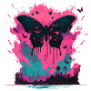 Dying Butterfly Vaporwave